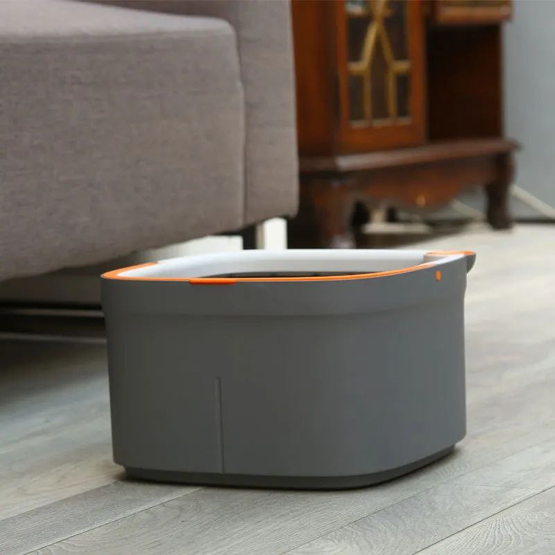 جردل تنظيف مربع بالماكينة – مزود بقطع ميكروفايبر ومزراب تصريف – شرشوبة دوّارة قوية للامتصاص :