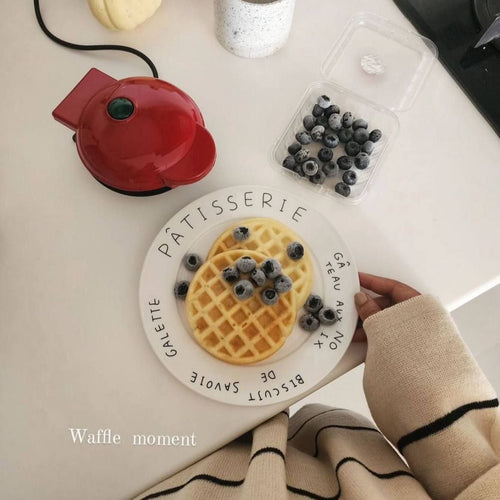 Mini Waffle Maker – ماكينة وافل ميني مستوردة من SHEIN | كهربائية غير لاصقة – 350 وات