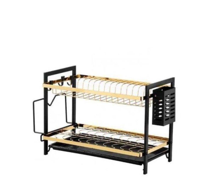 المطبقية الجولد المعدن 2 دور – أناقة وتنظيم للمطبخ العصري!