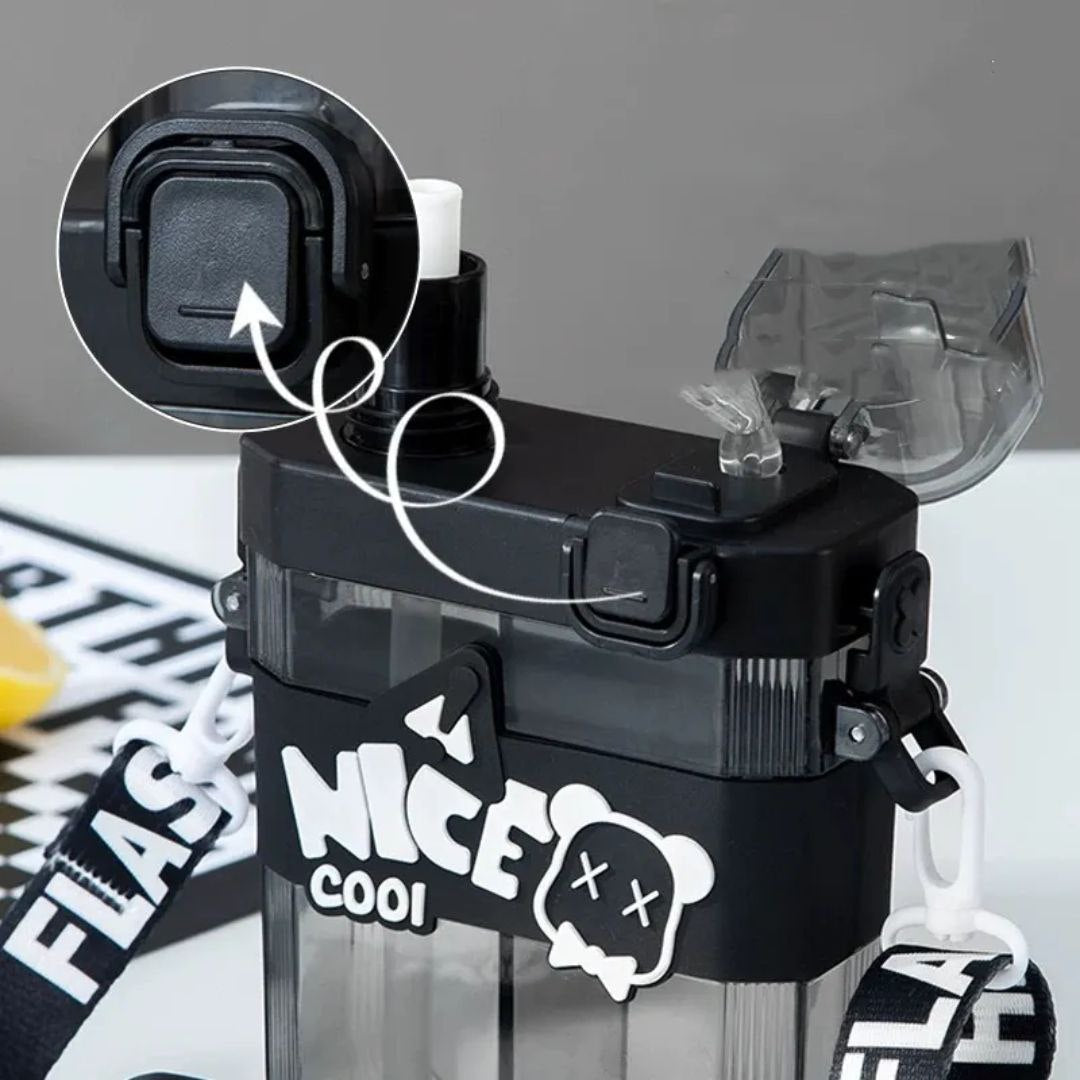 زمزمية أطفال Nice Cool أكريليك عملية وأنيقة بحزام 🍼✨